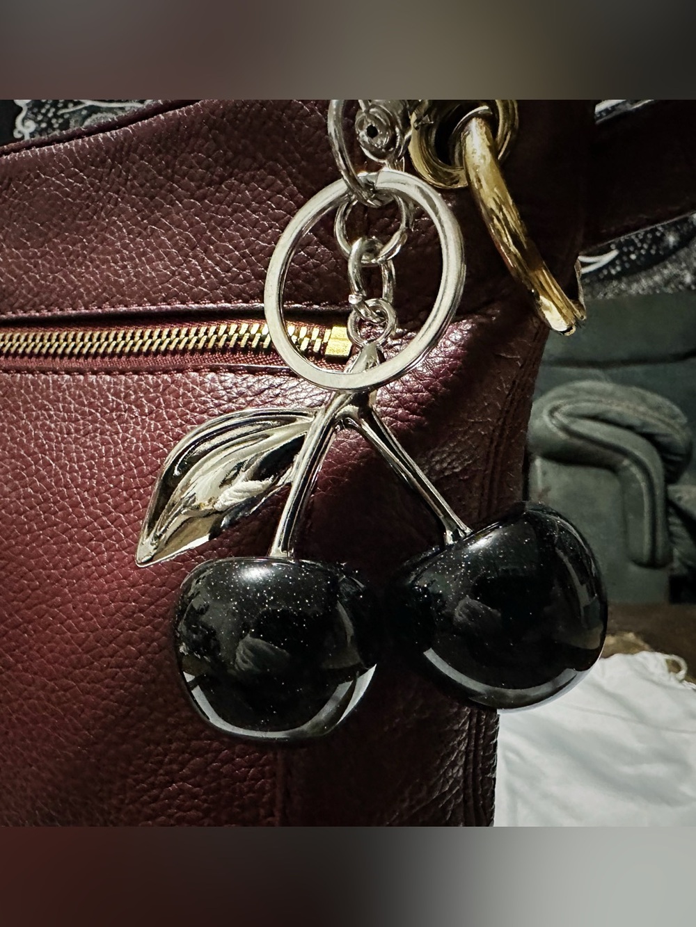 Vintage Michael Kors Burgundy Leather Crossbody Bag soft leather dark red - Picture 14 of 17